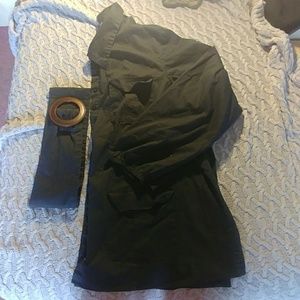 ✳️3/$10✳️NWOT BLACK SHIRT WITH BELT